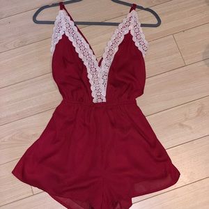 Red romper